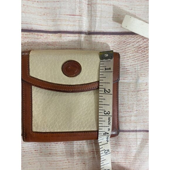 Vintage Dooney & Bourke All Weather Leather Brown Framed Snap Wallet - OS - Picture 6 of 11